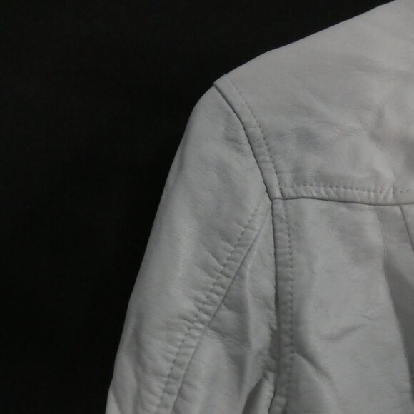 Vintage - RD STYLE | small petite | Chic Studded Collar Faux Leather Jacket - Picture 12 of 16